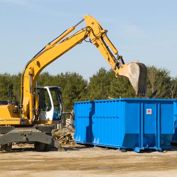 are there any restrictions on where a residential dumpster can be placed in Rosedale Oklahoma